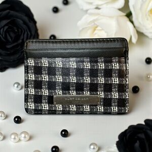 🖤KURT GEIGER🖤Surrey Checkered Leather Card Case/NWOT
